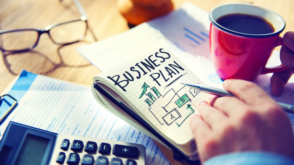 35337758 - businessman writing business plan growth concept